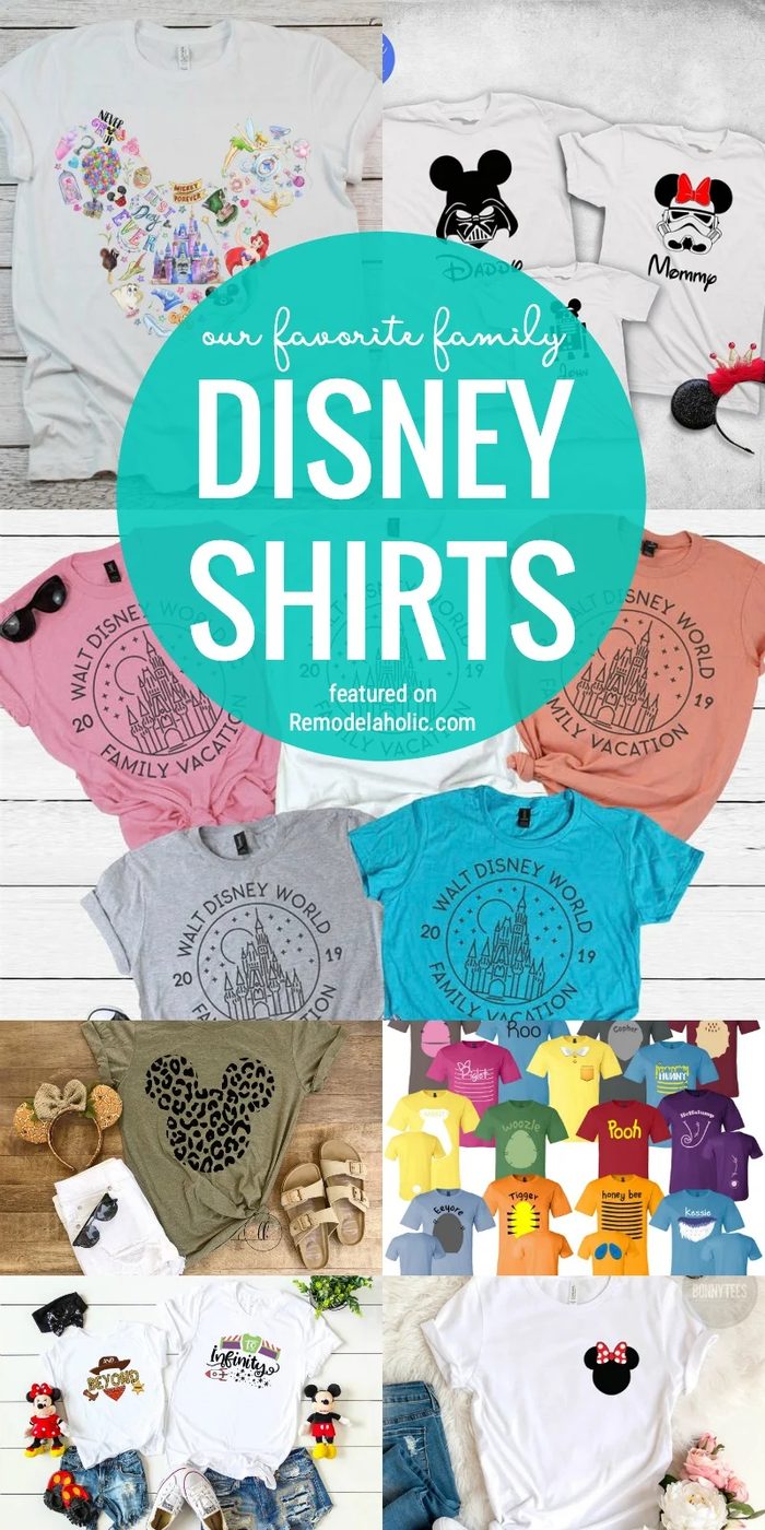 Dress Your Family In Style, Disney Style That Is! We Are Sharing Our go-to Family Disney Shirts At Bekob.com #disneyland #disneyworld #disneyshirts #familyshirts #matchingshirts