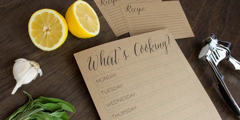 Get Organized with Meal Planning Printables