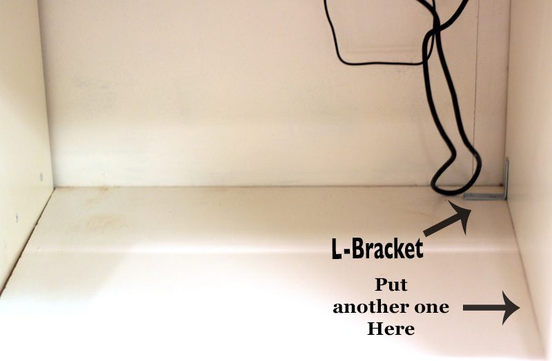 L-Brackets fro Creating a Bench Seat in a media wall featured on Bekob.com