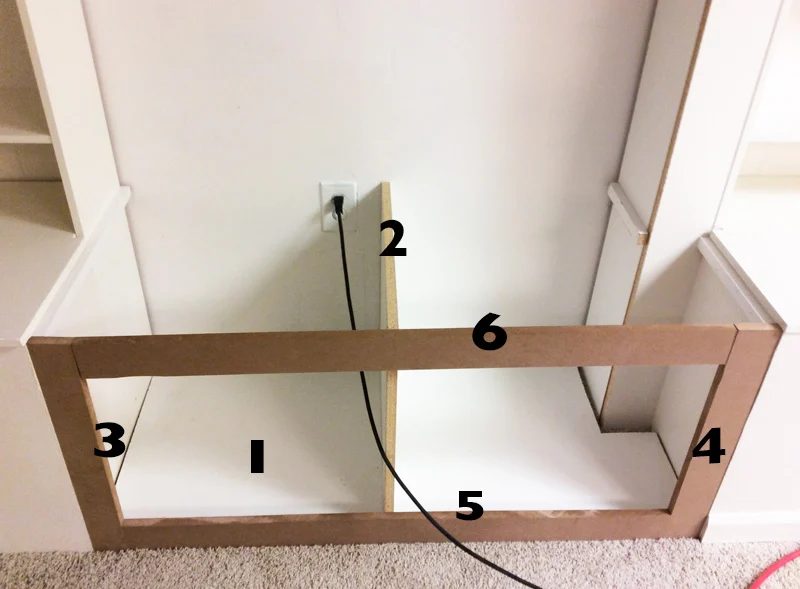 Handmade Media Storage Unit step by step walkthrough featured on Bekob.com