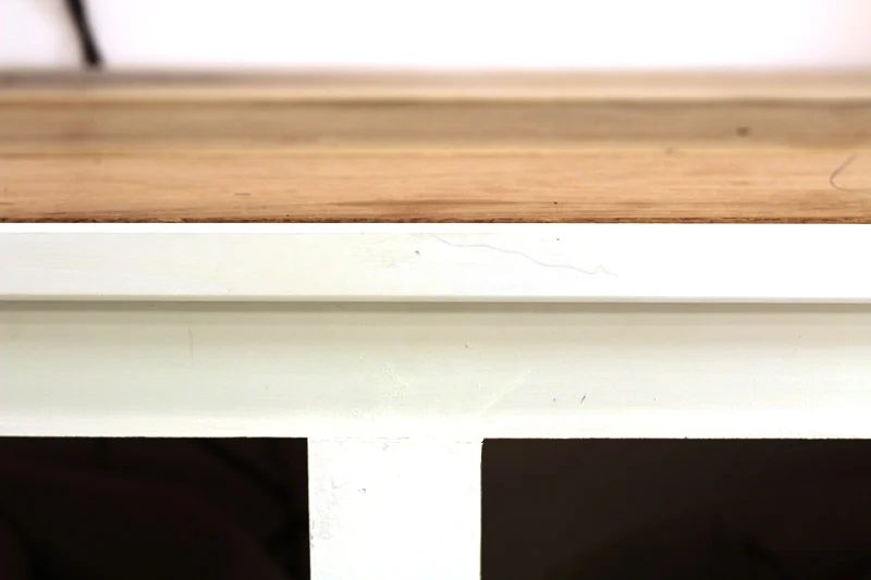 Trim on Top Piece of Bench Seat for media wall featured on Bekob.com