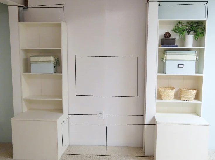 How to Make Built in Storage mock up on Bekob.com