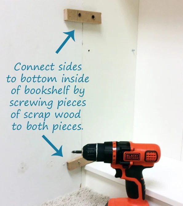Create a cubby storage system step 1