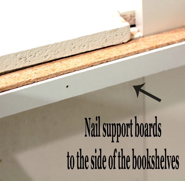 Nail Supports for Top of Bench featured on Bekob.com