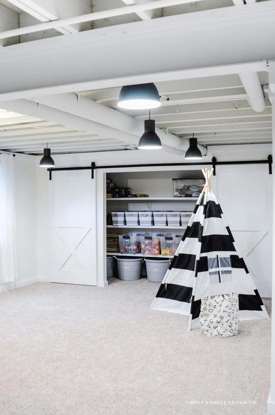 Painted Basement Ceiling White 7 3 Copy