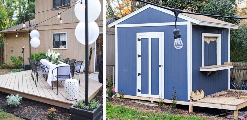 New Floating Deck And Pub Shed Ugly Duckling House