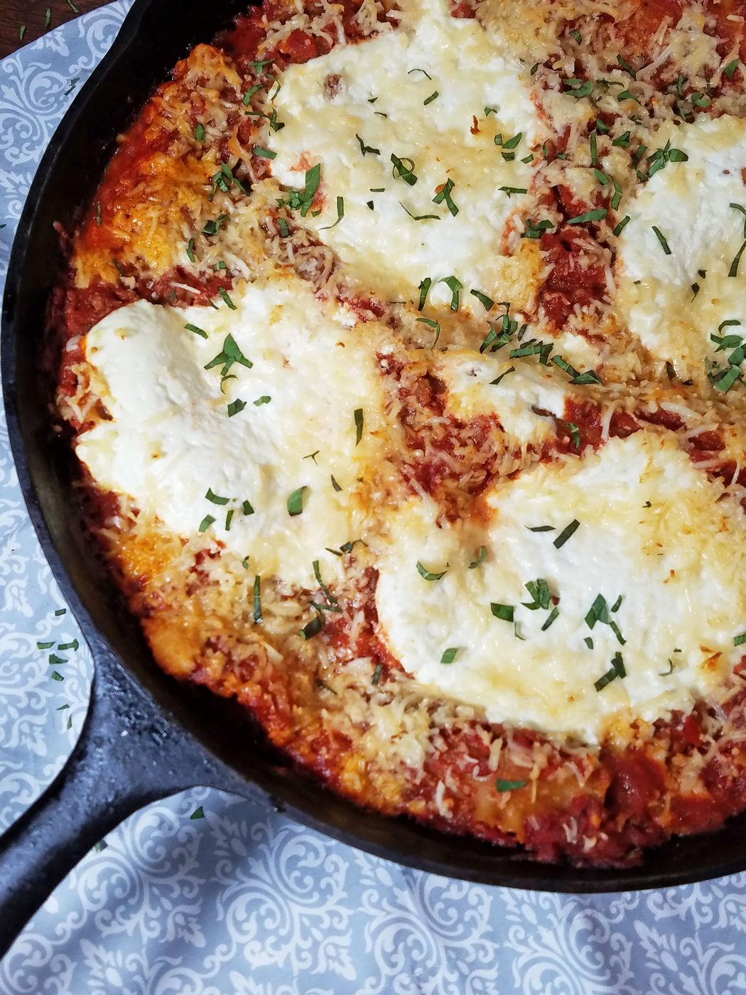 Melt in your Mouth Skillet Lasagna