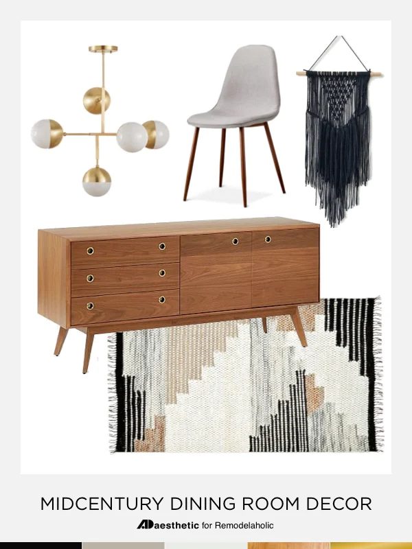 Mid-Century Modern Dining Room Decorating Tips and options