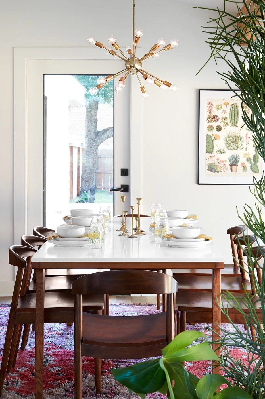 Get This Look: Mid-Century Modern Dining Room from The Safe Gamble House on Fixer Upper