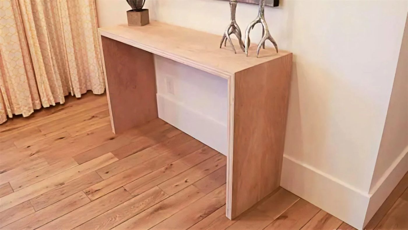 Plybood Waterfall Console Table By Bekob 16 122116