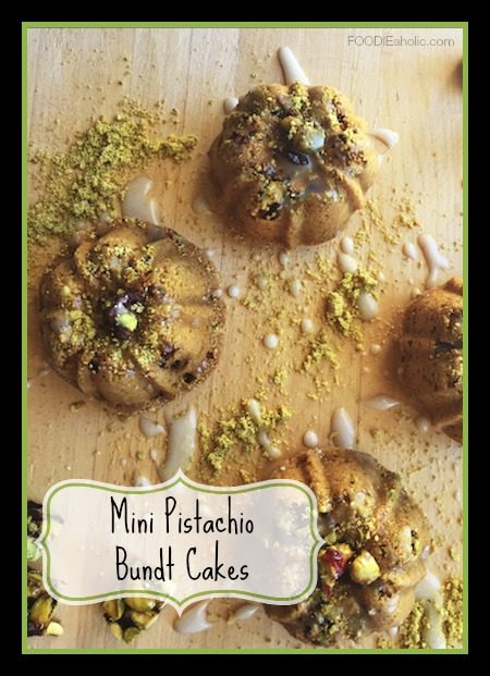 Mini Pistachio Bundt Cakes | FOODIEaholic.com #recipe #cooking #baking #dessert #cake #bundt #treat #individual #pistachio