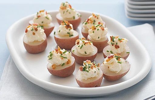 Mini Potato Bites Hors D’oeuvres and Recipe Linky