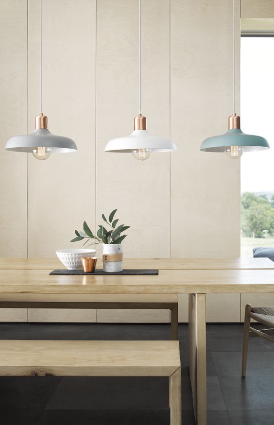 Mint and Copper Kitchen Inspiration | Image Source: Beacon Lighting