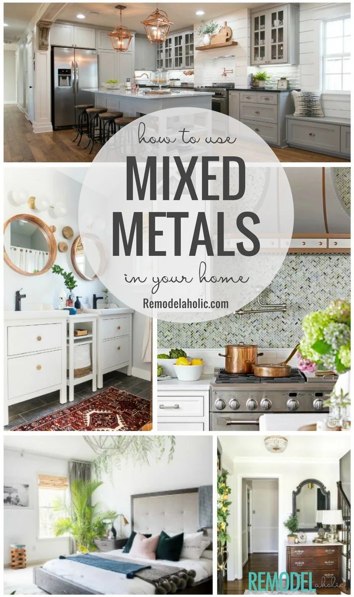 How to decorate with mixed metals finishes and hardware #Bekob #colorfiles