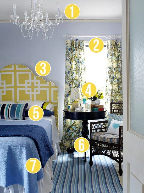 Get This Look - Mixed Patterns in the Master Bedroom - 7 tips from Bekob