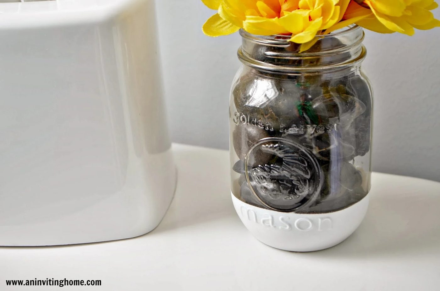 mason jar vase, An Inviting Home on Bekob