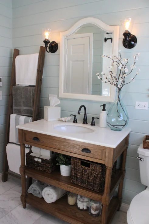 modern bathroom makeover, 12 Oaks Blog