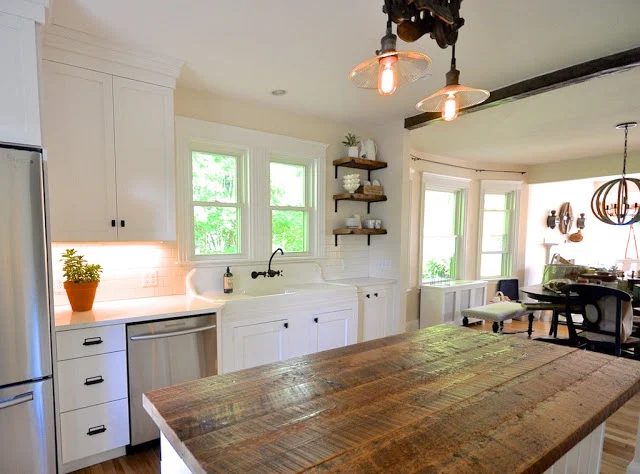 10 Cottage Kitchen Remodel Using Repurposed Wood, By SoPo Cottage Featured On @Bekob