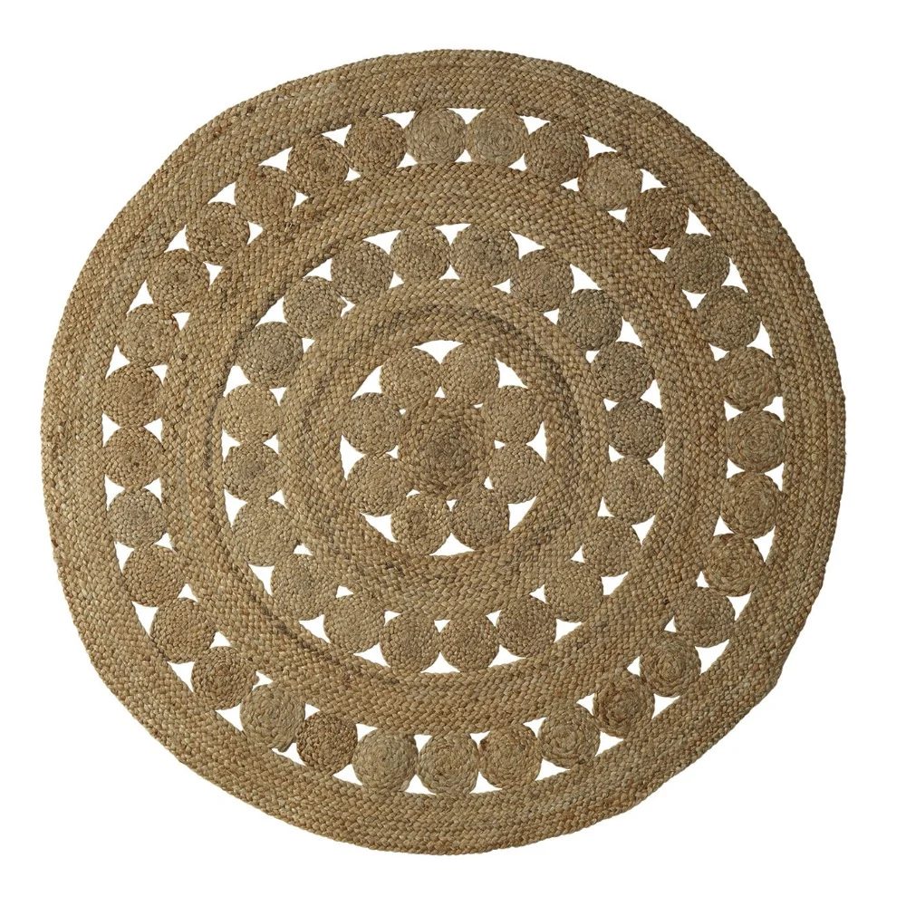 Modern Coastal Bedroom Jute Rug