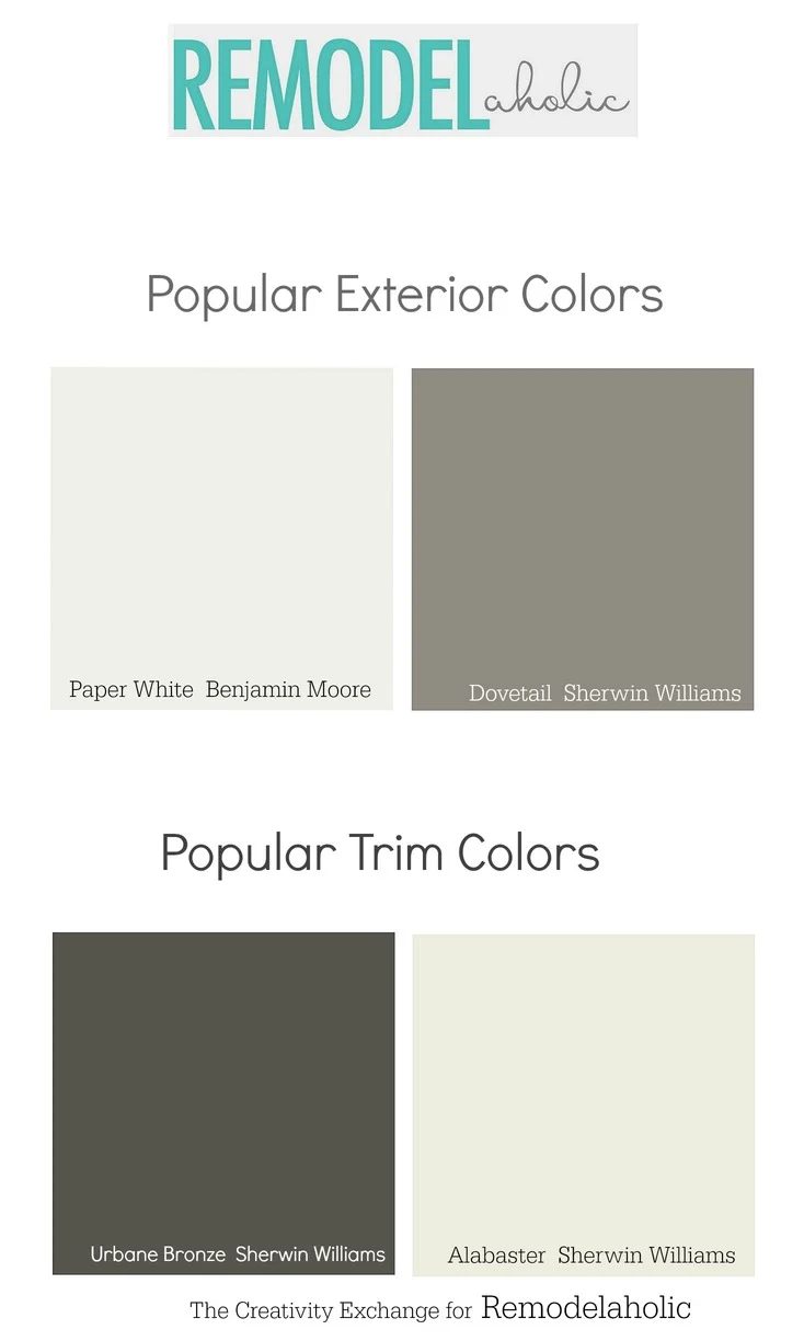 Popular exterior body and trim paint colors. Bekob