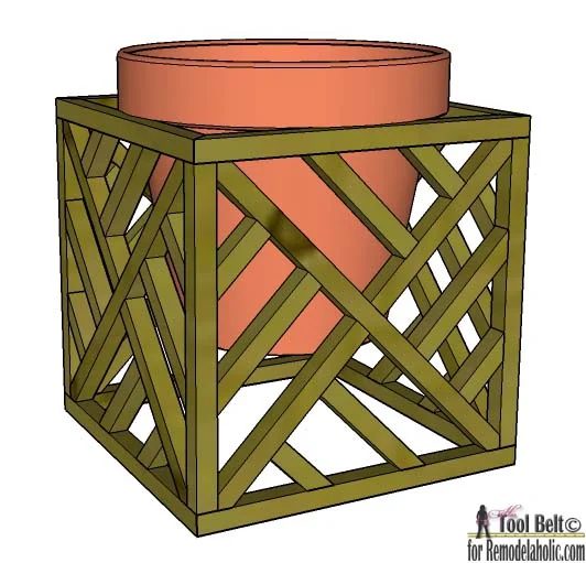 Get 4 different looks with 1 modern plant stand. Modern cube plant stand plans on Bekob.com