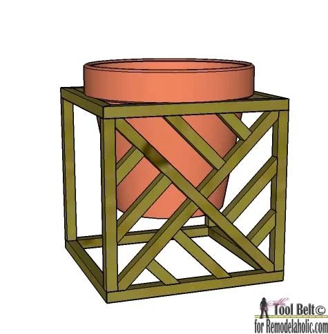 Get 4 different looks with 1 modern plant stand. Modern cube plant stand plans on Bekob.com