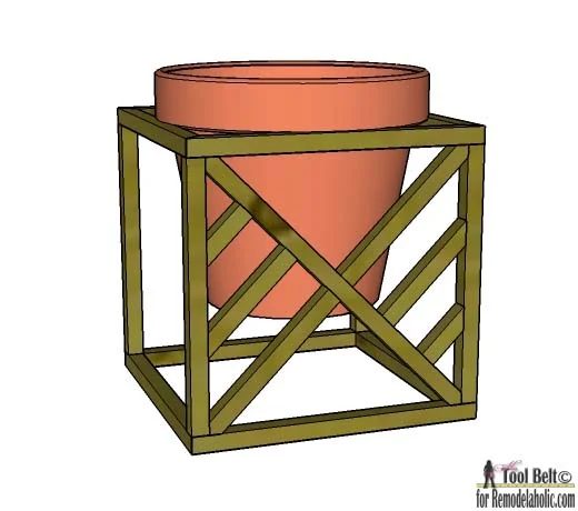 Get 4 different looks with 1 modern plant stand. Modern cube plant stand plans on Bekob.com
