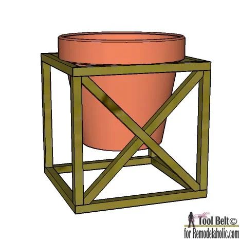 Get 4 different looks with 1 modern plant stand. Modern cube plant stand plans on Bekob.com