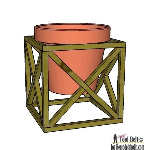 Get 4 different looks with 1 modern plant stand. Modern cube plant stand plans on Bekob.com