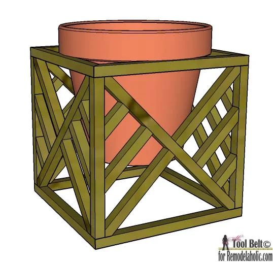 Get 4 different looks with 1 modern plant stand. Modern cube plant stand plans on Bekob.com