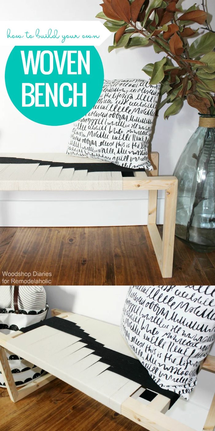 Diy Woven Bench walkthrough And Free Building Plan @Bekob