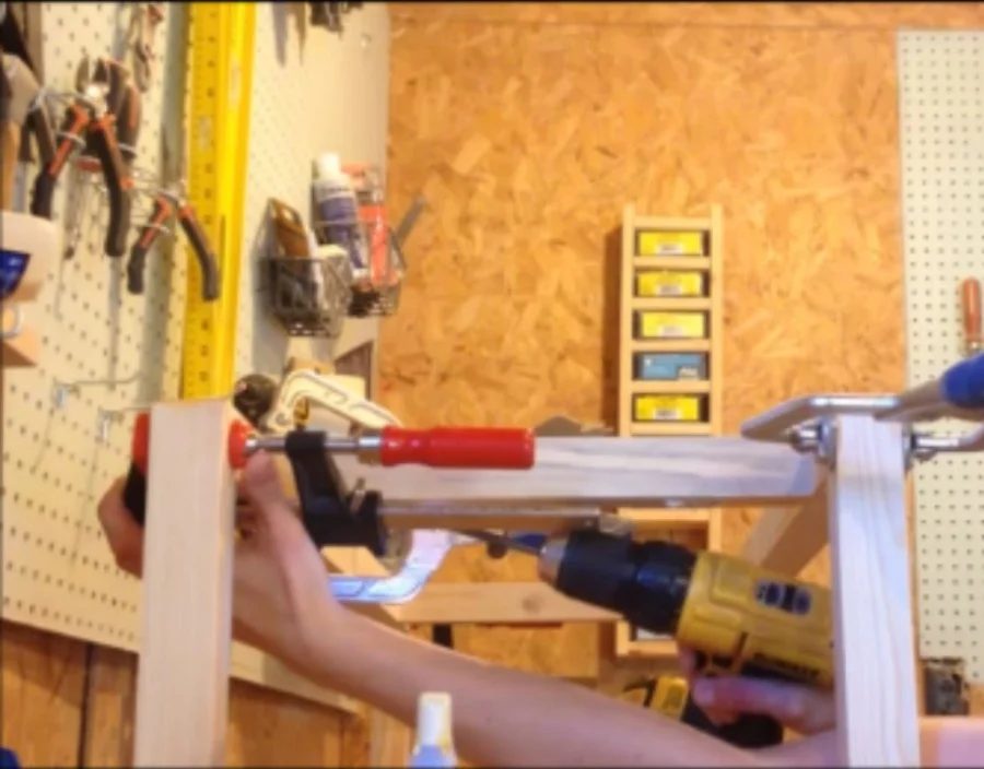 Woodshop Diaries Woven Bench Pocket Hole