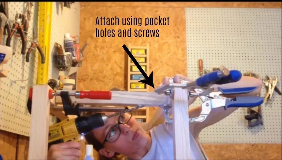 Woodshop Diaries Woven Bench Attach Top Pieces
