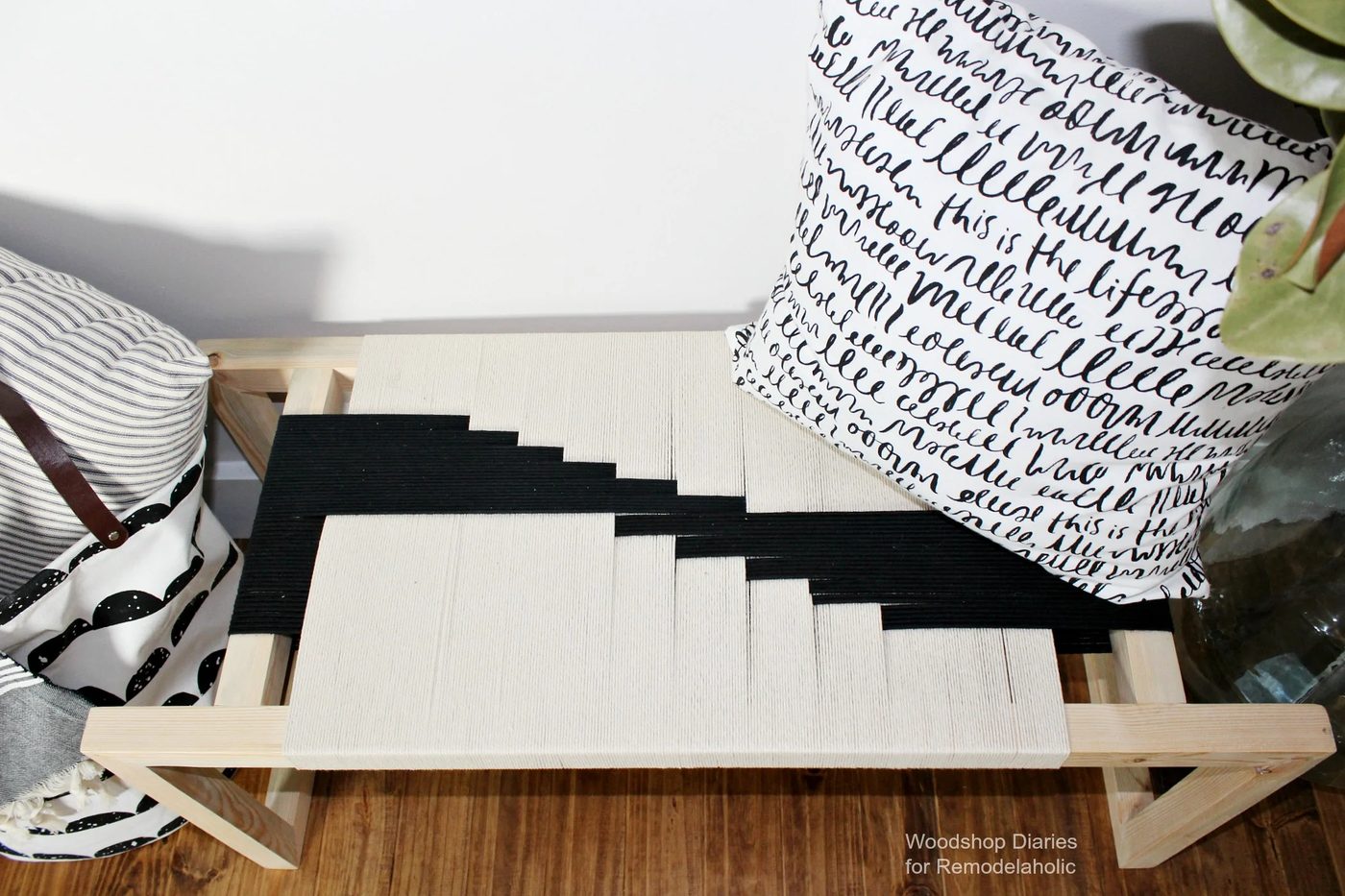 Woodshop Diaries Woven Bench Horizontal 4