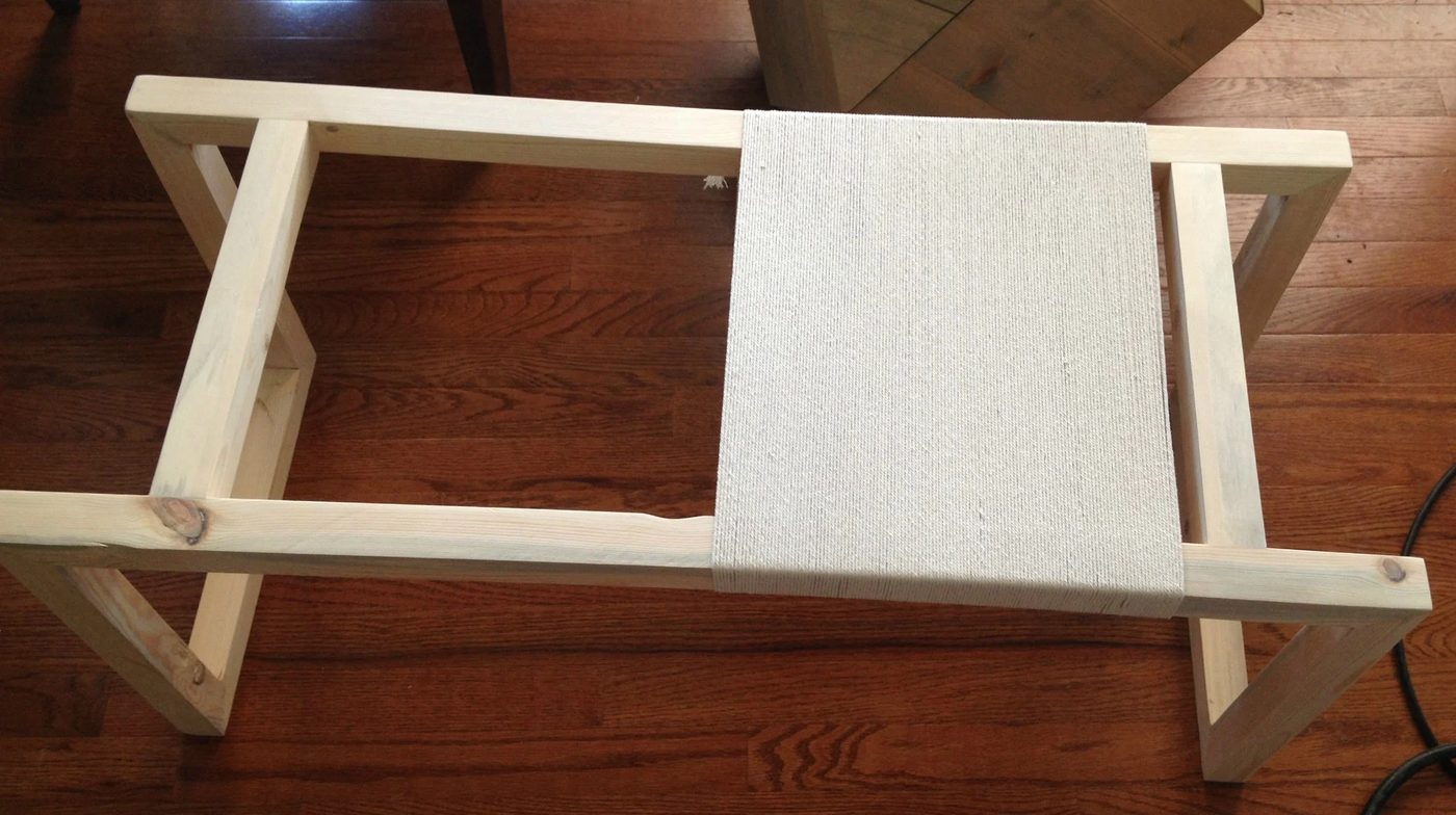 Woodshop Diaries Woven Bench Weave Primary Color