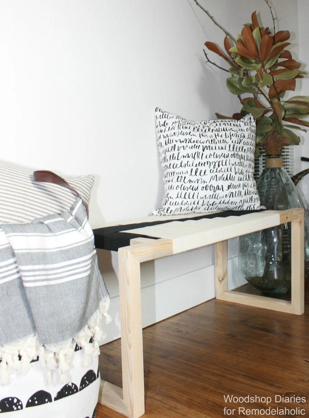 Woodshop Diaries Woven Bench Vertical 4