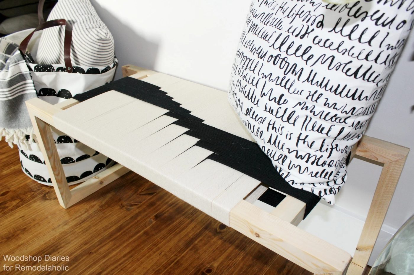 Make a Modern Handmade Woven Bench
