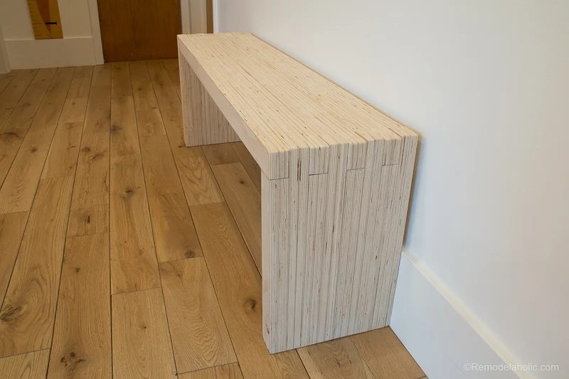 Handmade Modern Plywood Bench walkthrough Half Lap Construction @Bekob 2