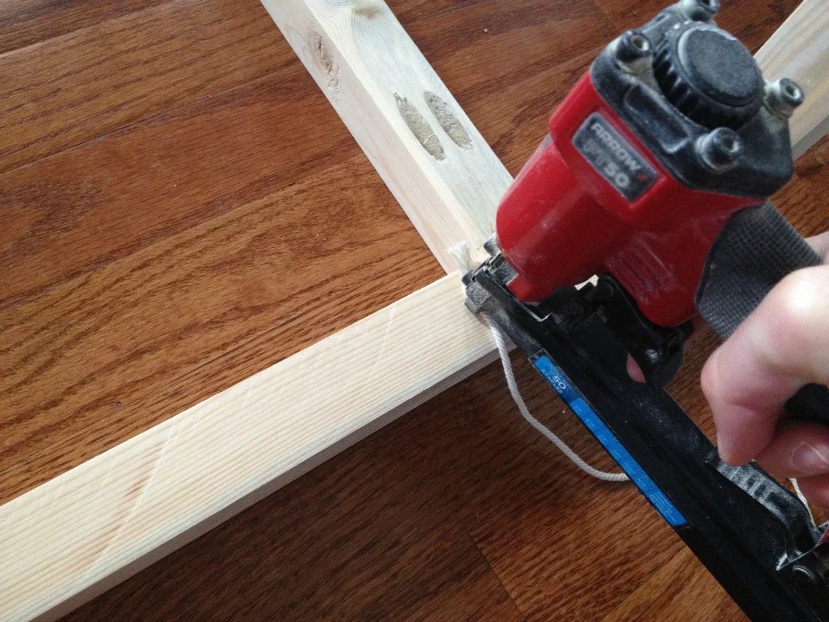 Woodshop Diaries Woven Bench Staple On String