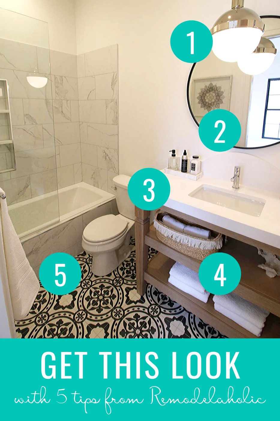 Bekob Get This Look Modern Farmhouse Bathroom Design