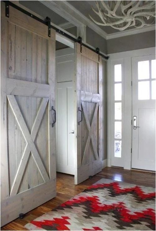 Modern meets farmhouse style. This is great!