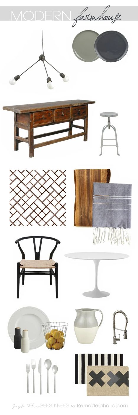 Modern farmhouse style blends the old with the new: clean lines and crisp white mix with rustic weathered wood and metal to create a homey yet chic style for your kitchen. Learn th