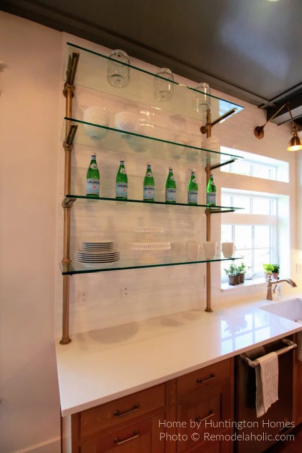 Open Glass Shelving Modern Farmhouse Kitchen options UV17 H26 Bekob