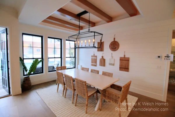 Ceiling Beams Box Candle Chandelier Modern Farmhouse Kitchen Dining Room options, SG19 H24 Bekob