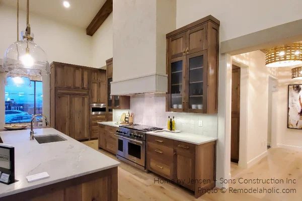Modern Farmhouse Kitchen options Wood Cabinets And Stone SG22 H18 Bekob