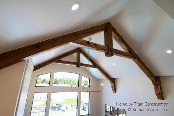 Modern Farmhouse Kitchen options,wood Beam Ceiling With Chandelier, UV19 H21 Titan Bekob