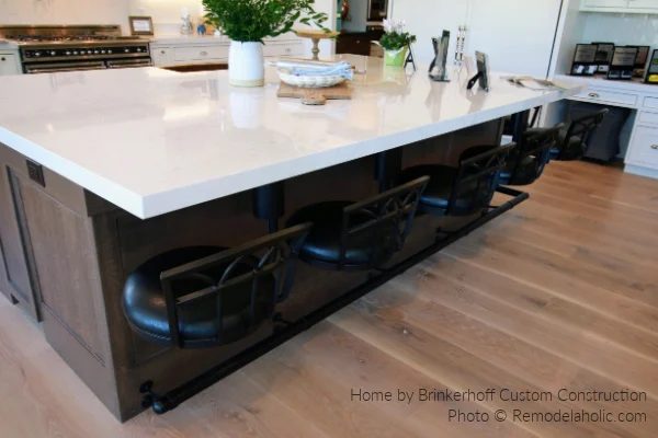 White Stone Countertops Wood Cabinets Flooring Modern Farmhouse Kitchen options UV17 H05 Bekob
