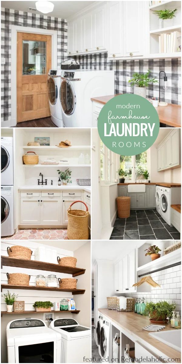 Modern Farmhouse Laundry Room Decorating options And Inspiration #Bekob