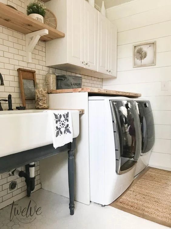 Modern Farmhouse Laundry Room Inspiration