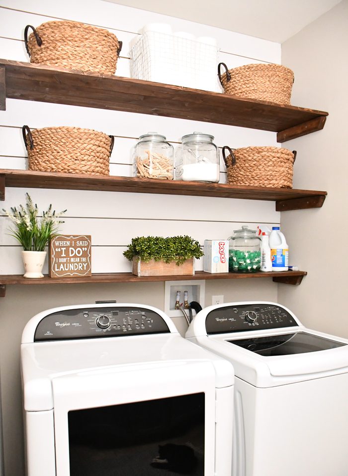Diy Laundry Room Shelves